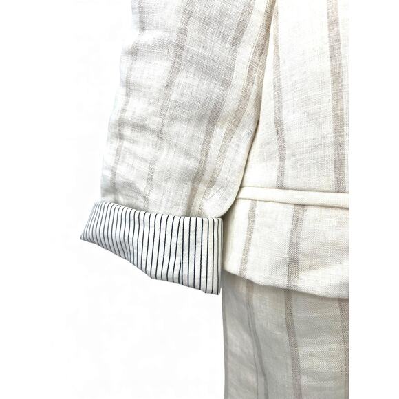 NWT FRAY I.D | M | Oversized Blazer Women Jacket Dress One Buttron Natural - Picture 2 of 7